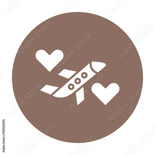 Honeymoon Tour Vector Icon