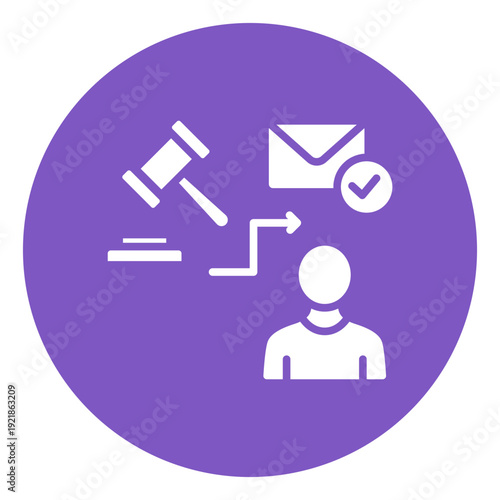 Auction By Proxy Vector Icon