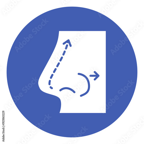 Rhinoplasty Vector Icon
