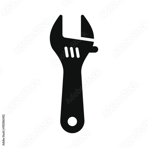 Adjustable wrench icon, ui elements