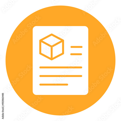 Item Description Vector Icon