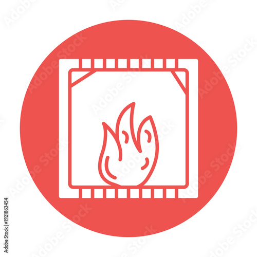 Flammable Vector Icon
