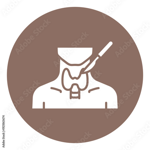 Thyroid Surgery Vector Icon