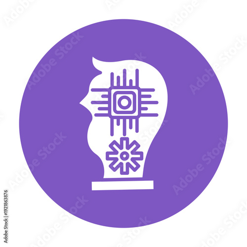 Machine Learning Vector Icon