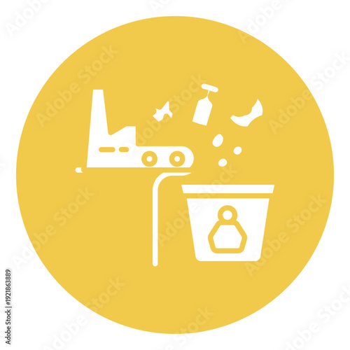 Individual Waste Production Vector Icon