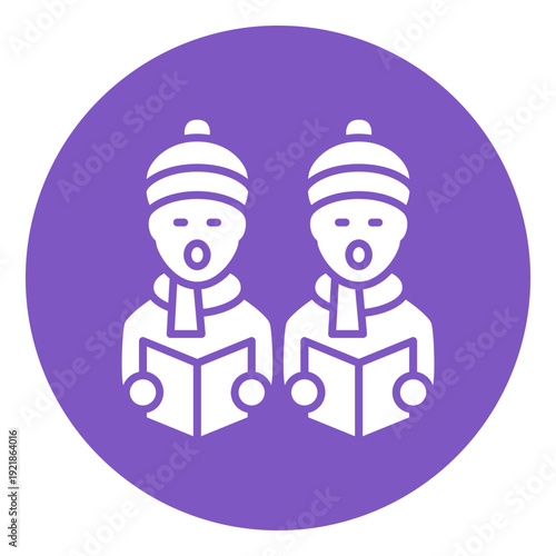 Carol Singers Vector Icon