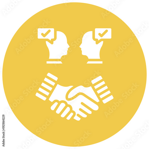 Conflict Resolution Vector Icon