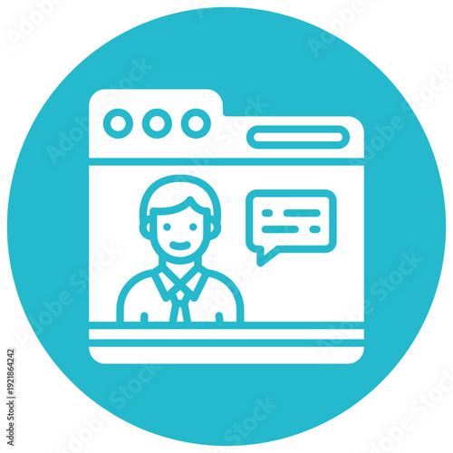 News Anchor Vector Icon