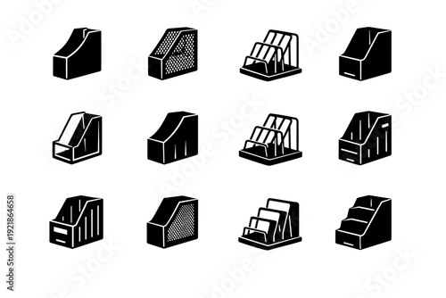 Holder image metal document material vector generation mesh wire rigid organizer simple