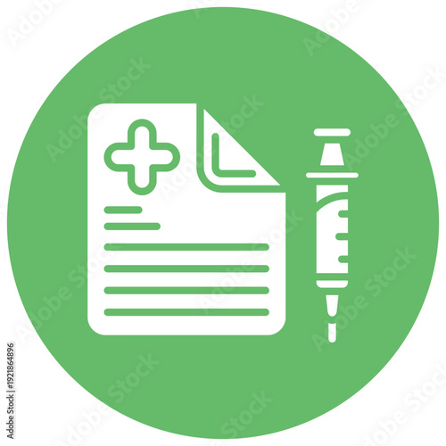 Immunization Record Vector Icon