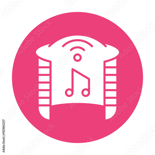 Virtual Concert Vector Icon