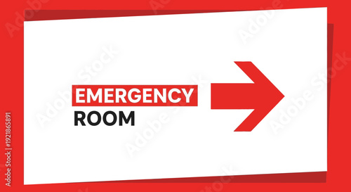 Hospital Emergency Room Directional Signage Design For Easy And Quick Navigation