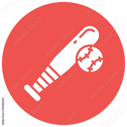 Baseball Bat Vector Icon