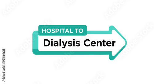 Hospital To Dialysis Center: A Directional Sign For Medical Navigation Purposes
