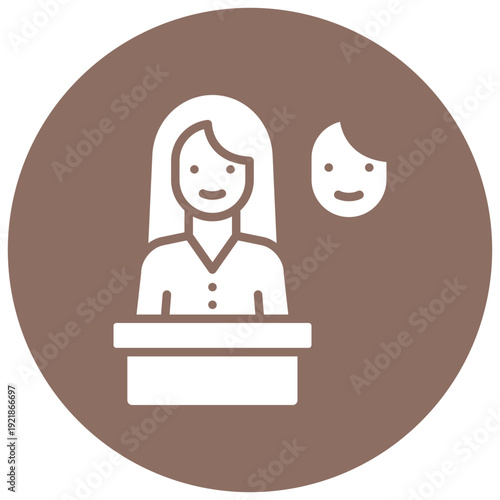 Dishonest Politician Vector Icon