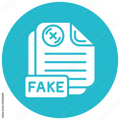 Fraudulent Document Vector Icon