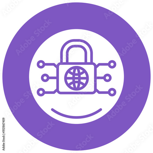Network Encryption Vector Icon