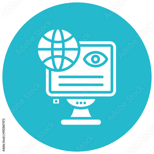 Network Monitoring Vector Icon