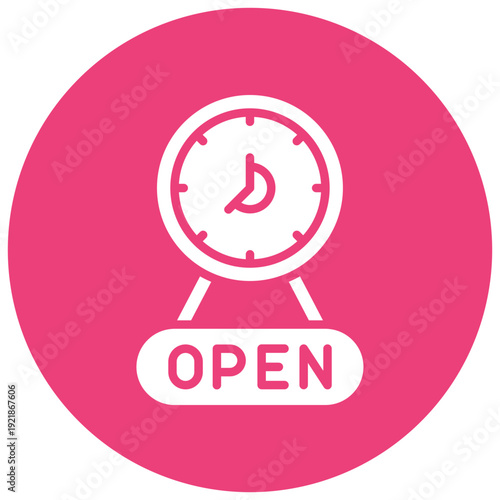 Opening Hours Vector Icon