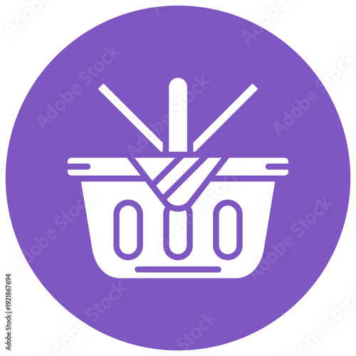 Picnic Basket Vector Icon