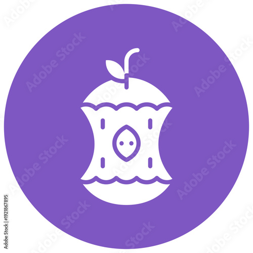 Rotten Apple Vector Icon