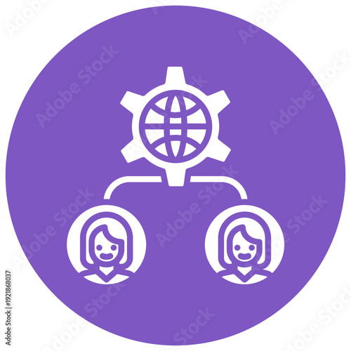 Shadowy Network Vector Icon