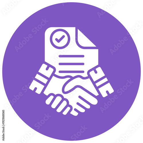 Smudged Contract Vector Icon