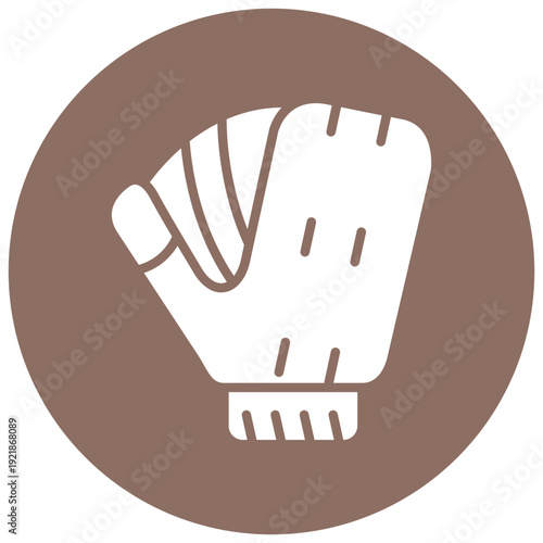 Softball Mitt Vector Icon