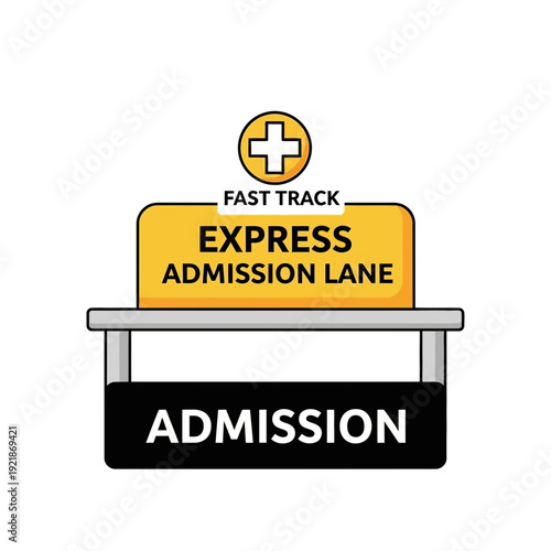 Innovative Express Admission Lane Concept Emphasizing Speed and Prioritized Access for Medical