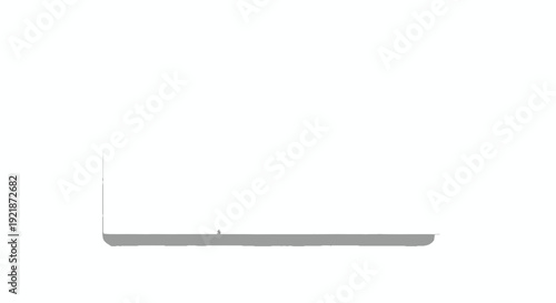 Sleek Laptop Computer on White Background