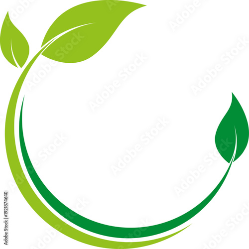 Drei Blätter, Pflanzen, Heilpraktiker, Gärtner, Natur Logo, Hintergrund