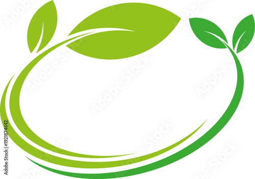 Vier Blätter, Pflanzen, Kreise, Heilpraktiker, Gärtner, Natur Logo, Icon