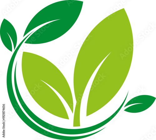 Blätter, Pflanzen, Gärtner, Heilpraktiker und Natur Logo, Icon