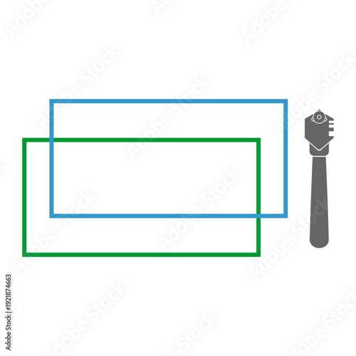 Glas und Glasschneider, Glaser, Glasschneider, Handwerker, Logo, Icon