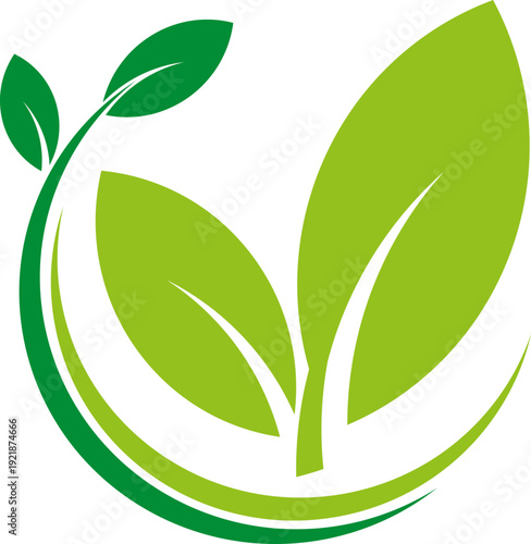 Blätter, Pflanzen, Heilpraktiker, Gärtner, Natur Logo, Icon