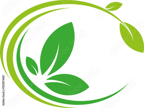 Blätter, Pflanzen, Heilpraktiker, Gärtner und Natur Logo, Icon	