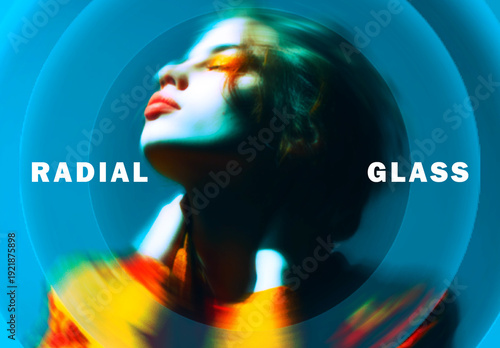 Motion Circular Glass Effect Mockup