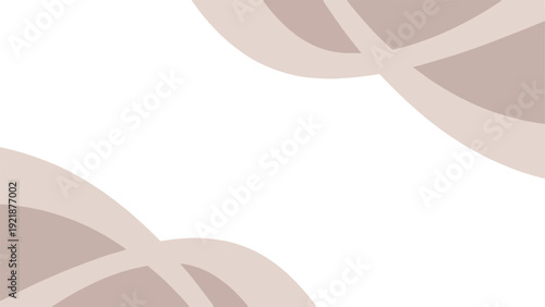 Close-up of beige and brown abstract shapes on a white background with soft, muted tones and a minimalist composition.