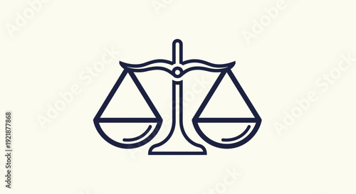 Scales Of Justice Icon Representing Law, Fairness, Righteousness, And Legal Aspects