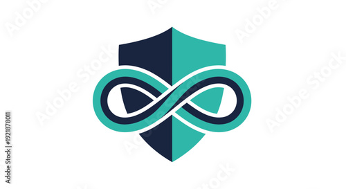 Secure Infinity Logo Design: Symbolizing Protection and Everlasting Connectivity