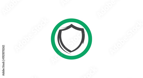 Shield Icon In Green Circle Represents Security, Protection, And Reliability Very Well