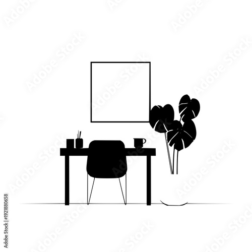 Conceptual digital art featuring a stark, uniform black background, illustrating depth, mystery, and elegant minimalism with ample copy space.