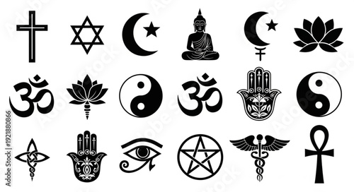 Collection of Religious and Spiritual Symbols.