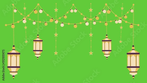Wallpaper Mural Ramadan Lanterns Green Screen Video Torontodigital.ca