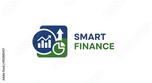 Smart Finance Logo with Graph Icon.