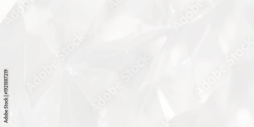 Abstract white paper background with a crumpled texture and wrinkled surface featuring a blank vintage sheet design and a rough grunge pattern on a gray material backdrop