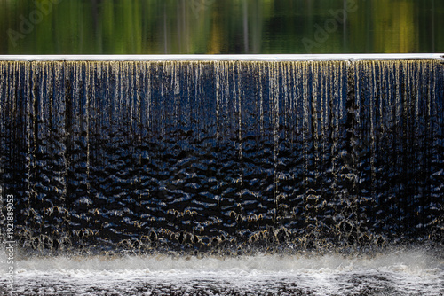 Patterson Park-Manitou Falls area with a dam between Black River and Interfalls Lake in Superior, Wisconsin.