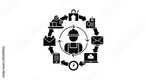 multitasking businessman workflow management