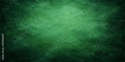 An abstract dark green grunge background with vintage paper texture and aged paint rays creates a textured old wall backdrop for antique art design