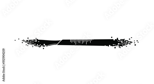 black soundwave particle effect audio waveform